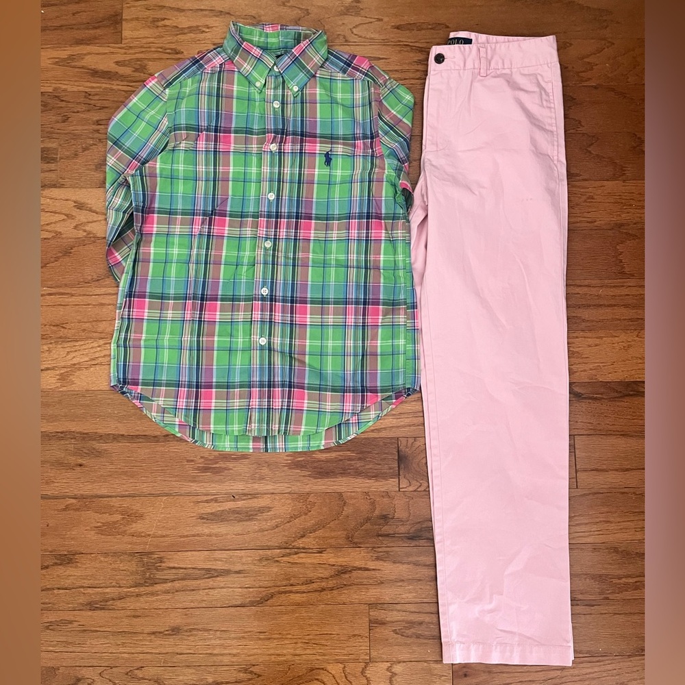 Boys Ralph Lauren Polo Outfit-M/L